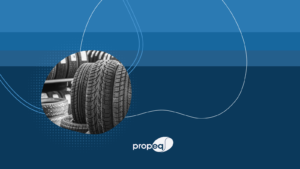 Imagem de capa com logo da Propeq e imagem de pneus